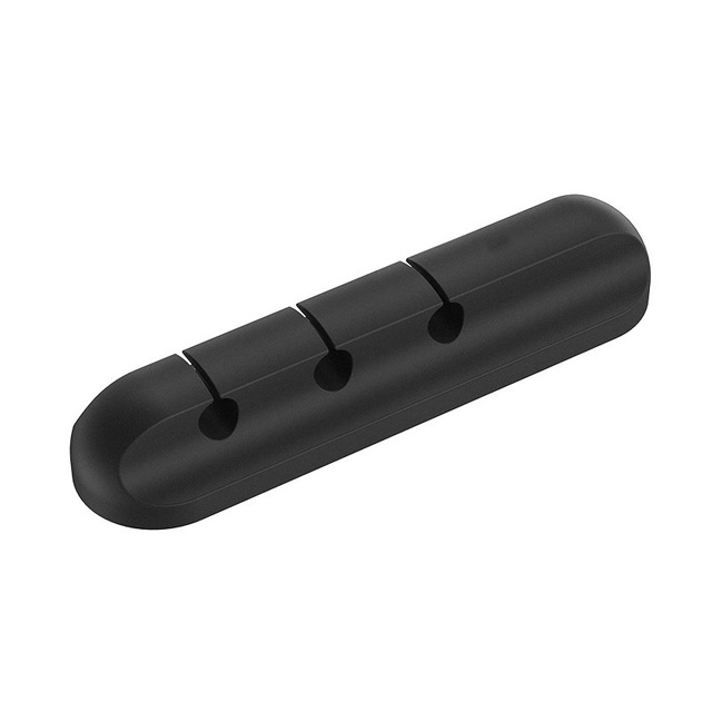 Organizador de Cables USB Silicona — Clips Multipropósito