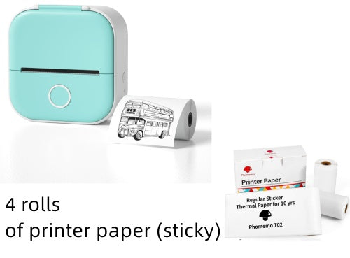 Impresora Térmica Portátil Mini — Etiquetas y Fotos Bluetooth