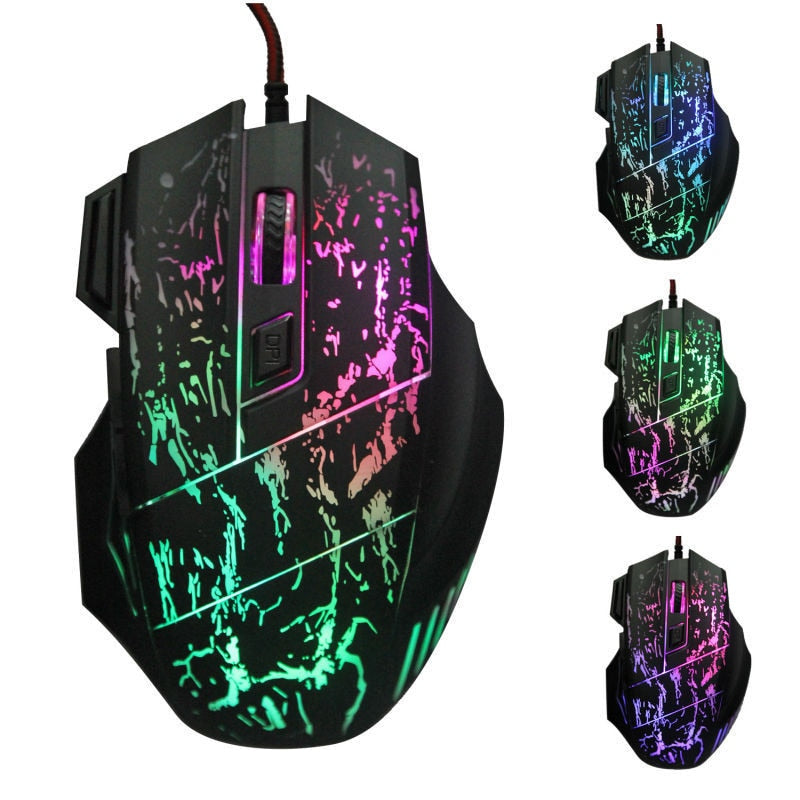 Mouse Gaming USB de Alta Precisión