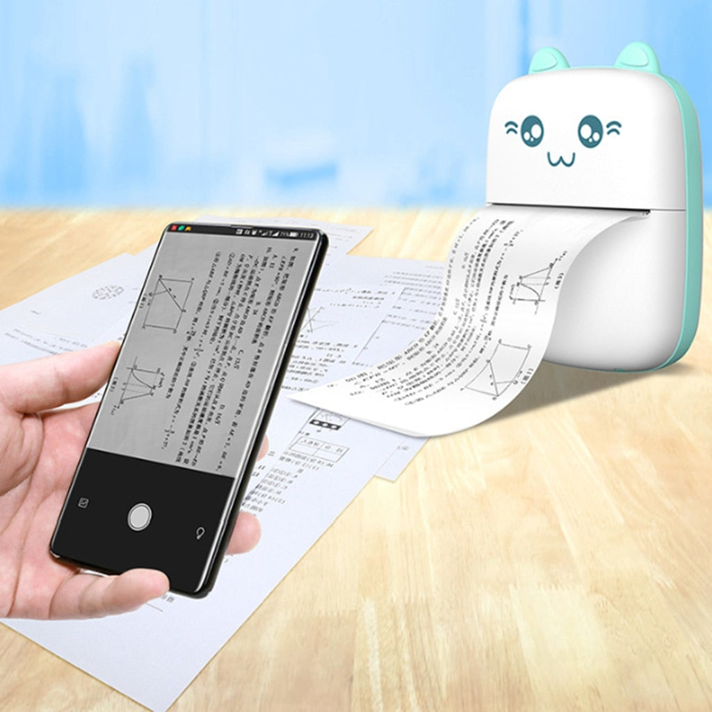 Mini Impresora Portátil Bluetooth WiFi — Fotos y Etiquetas