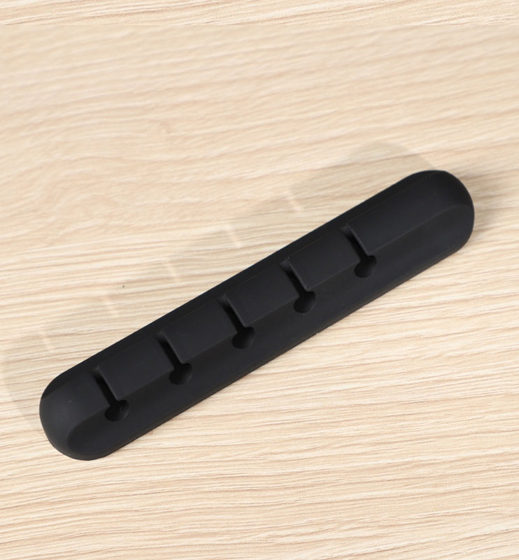 Organizador de Cables USB Silicona — Clips Multipropósito