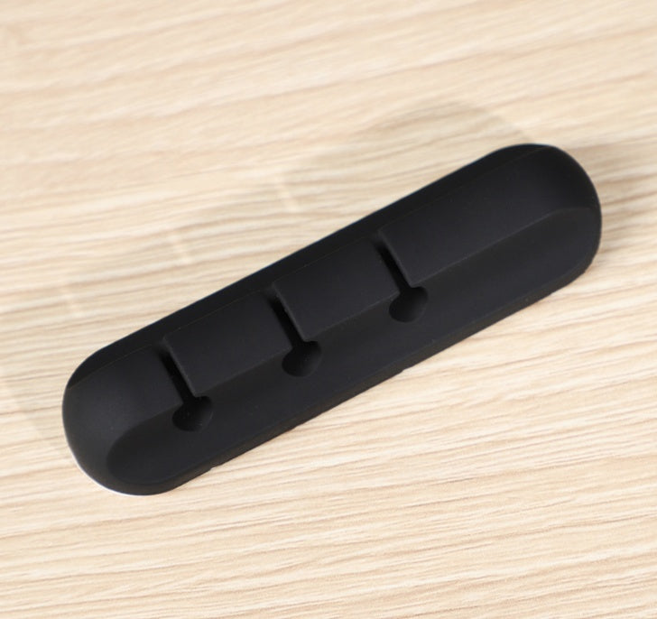Organizador de Cables USB Silicona — Clips Multipropósito