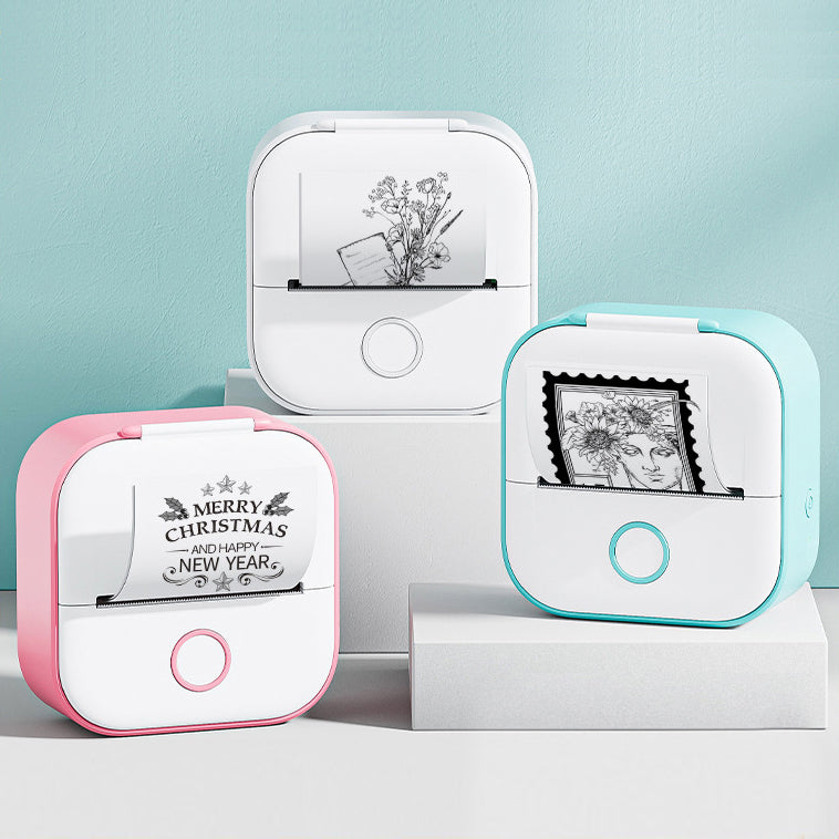 Impresora Térmica Portátil Mini — Etiquetas y Fotos Bluetooth