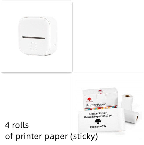 Impresora Térmica Portátil Mini — Etiquetas y Fotos Bluetooth