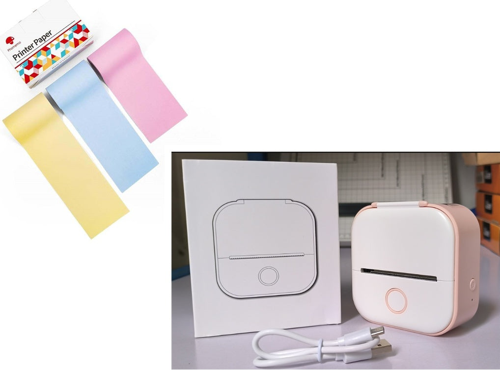 Impresora Térmica Portátil Mini — Etiquetas y Fotos Bluetooth